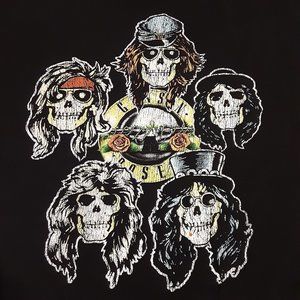 Bravado Unisex Guns and Roses Graphic SS T Shirt Size XL